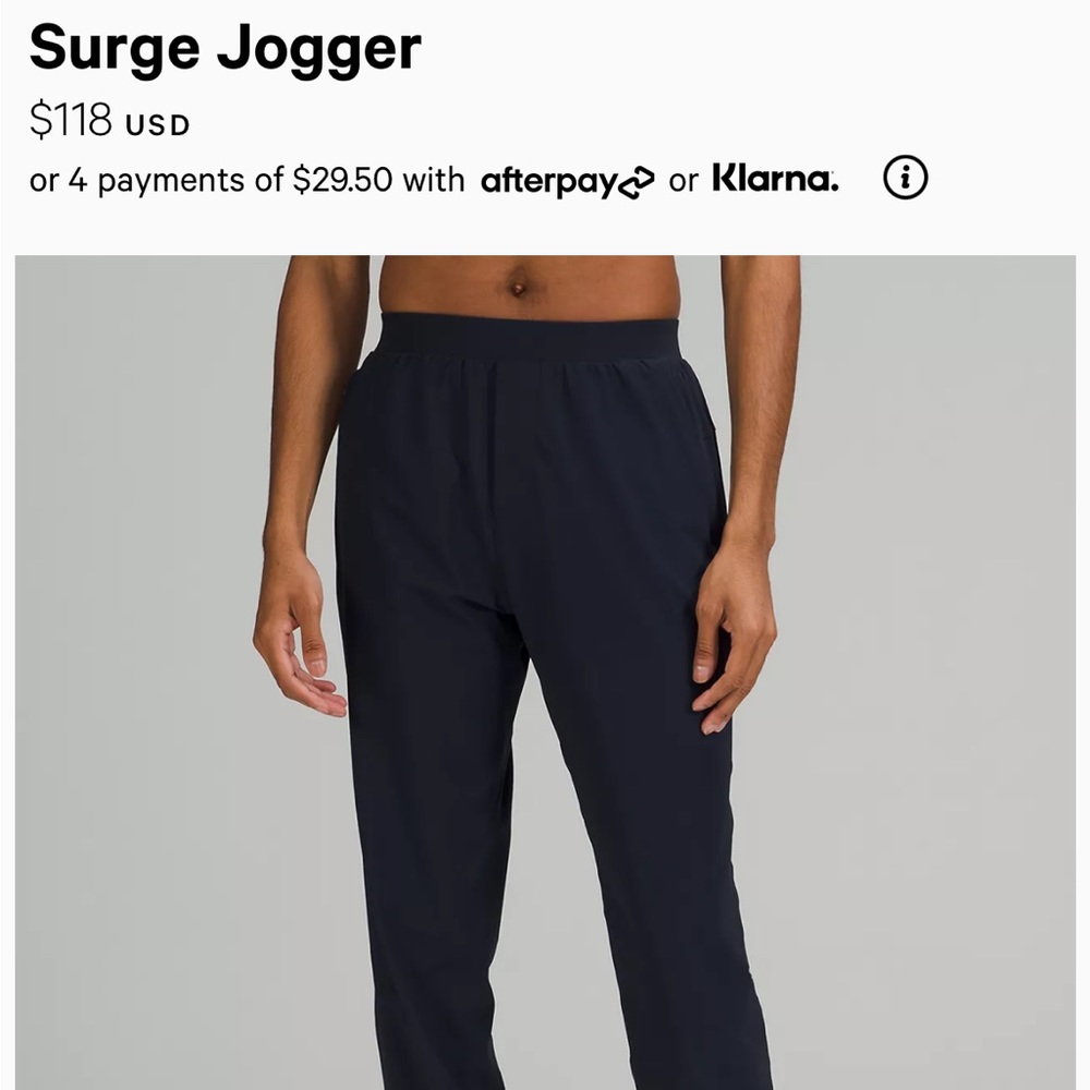 Lululemon Surge Jogger Navy